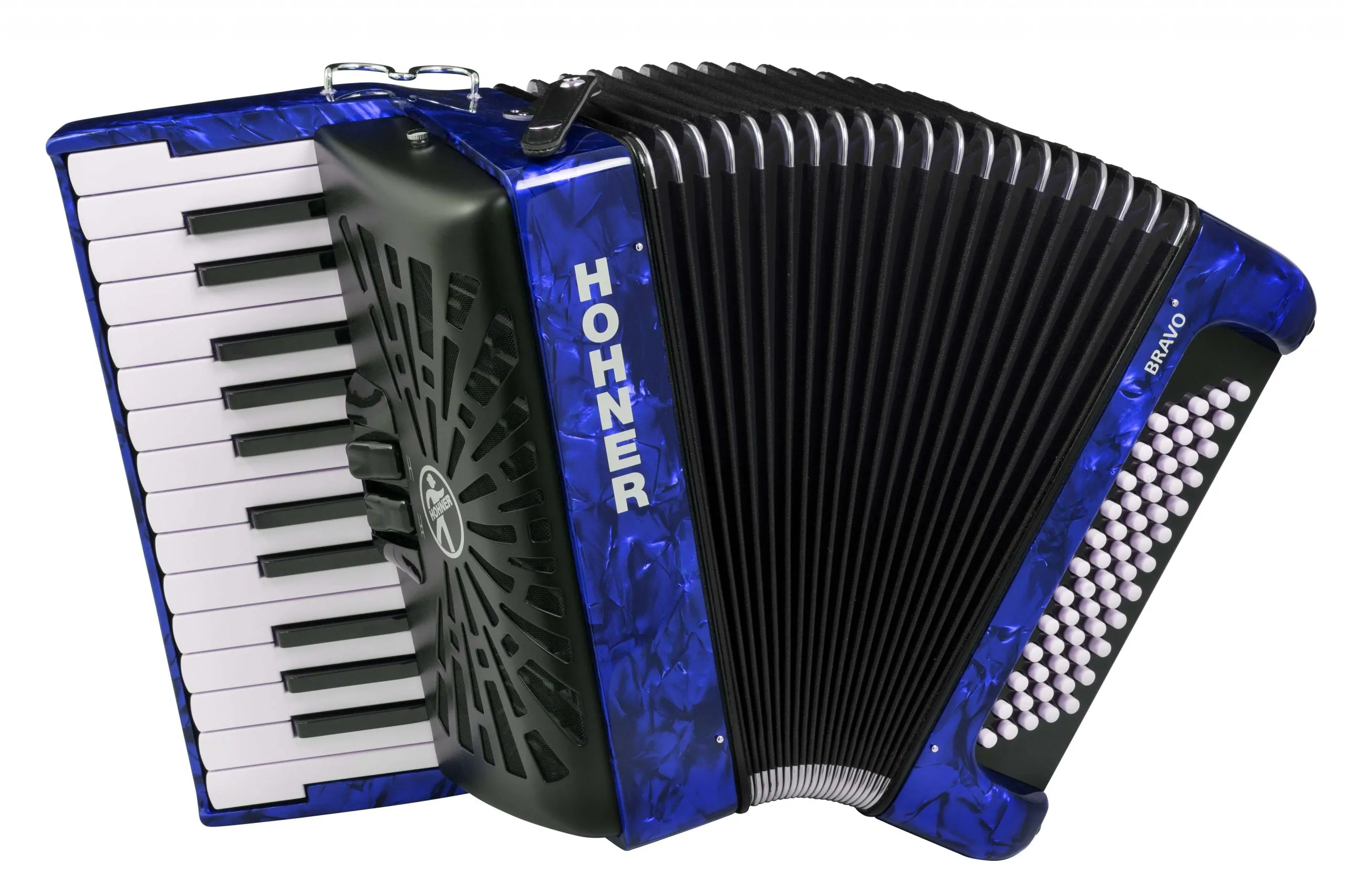 Акордеон Hohner Bravo II 60 Dark Blue A16982 SilentKey (з чохлом)