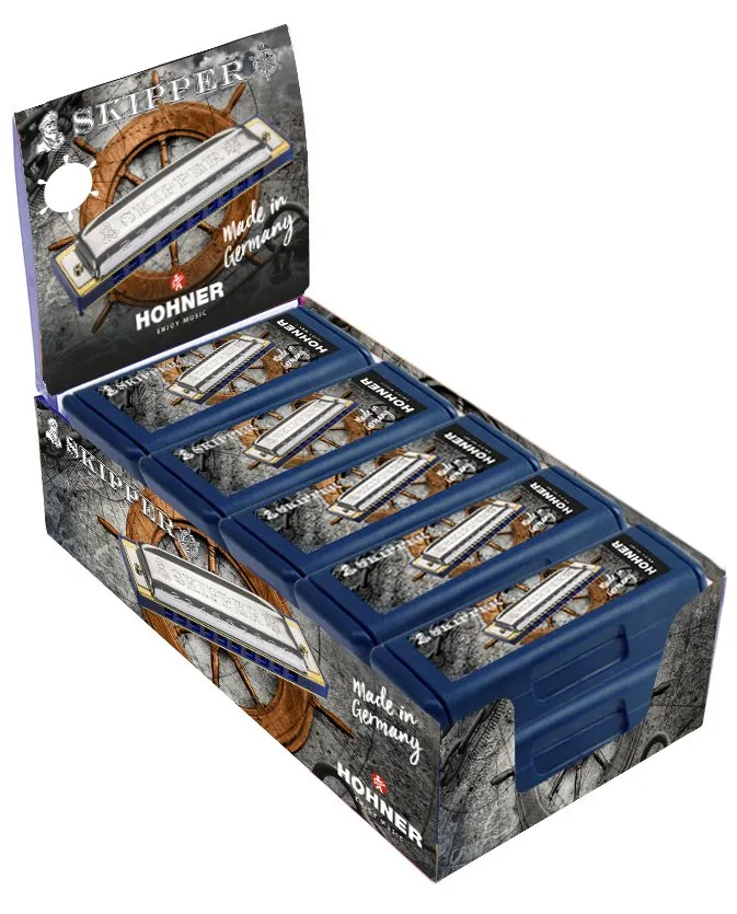 Набір губних гармошок Hohner MS Skipper Harp Display M91640 C-major (10 шт.)