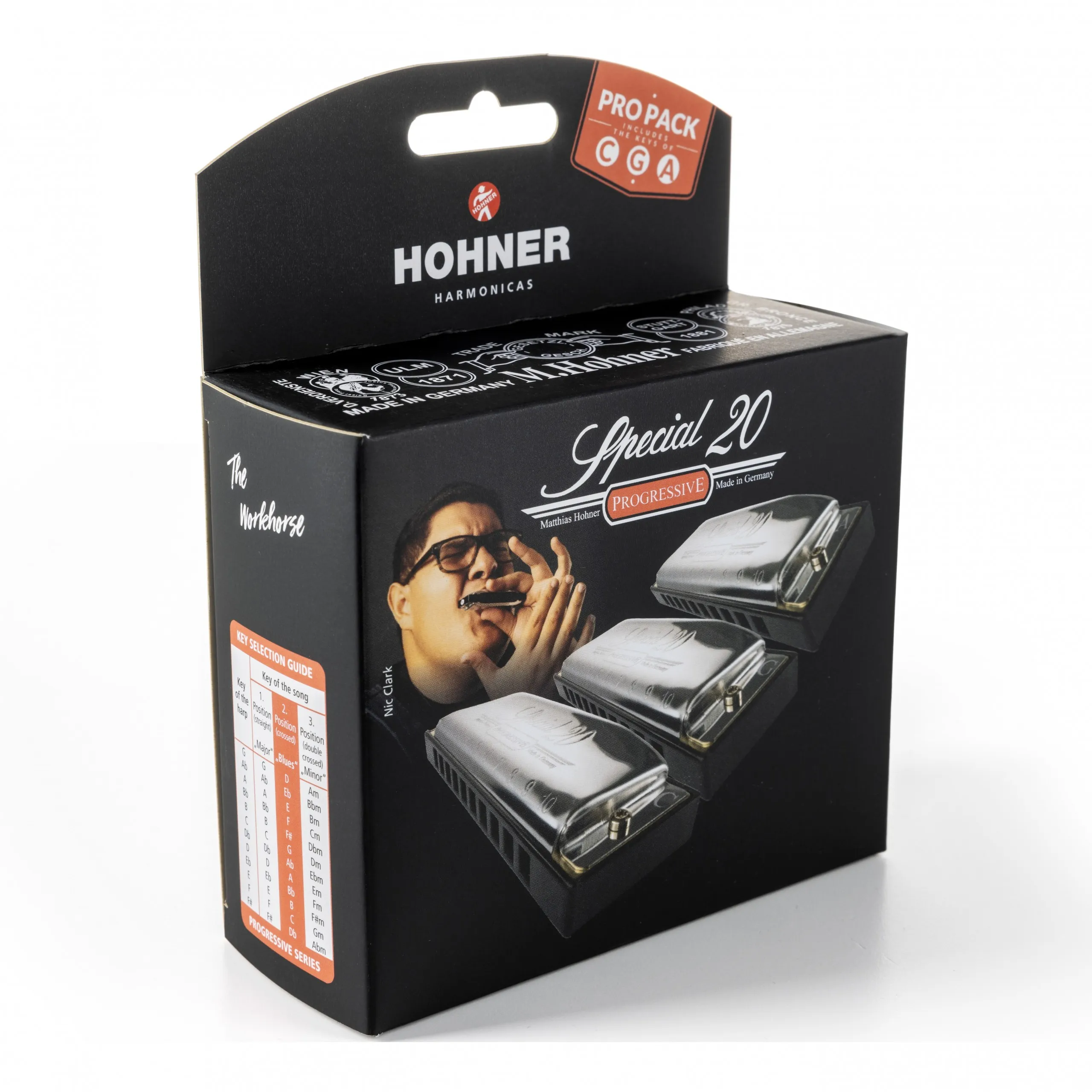 Набір губних гармошок Hohner Progressive Special 20 ProPack M5601PP C,G,A-major (3 шт.)
