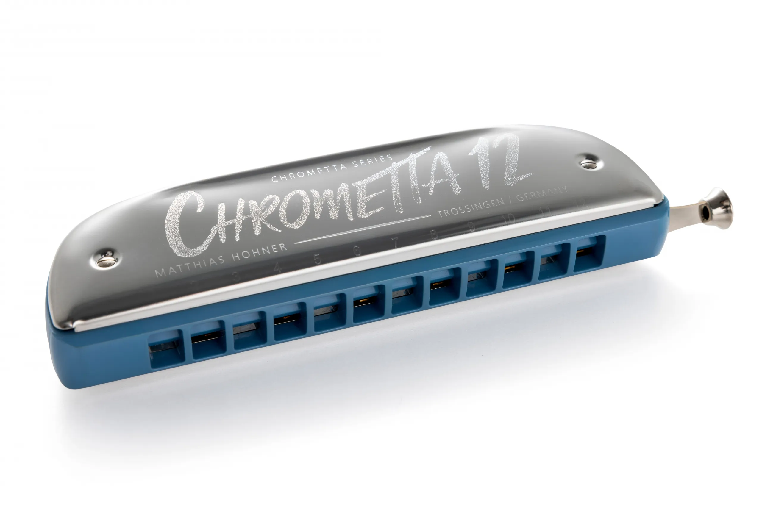 Губна гармошка Hohner Chrometta 12 Color Edition M255012 Water C-major